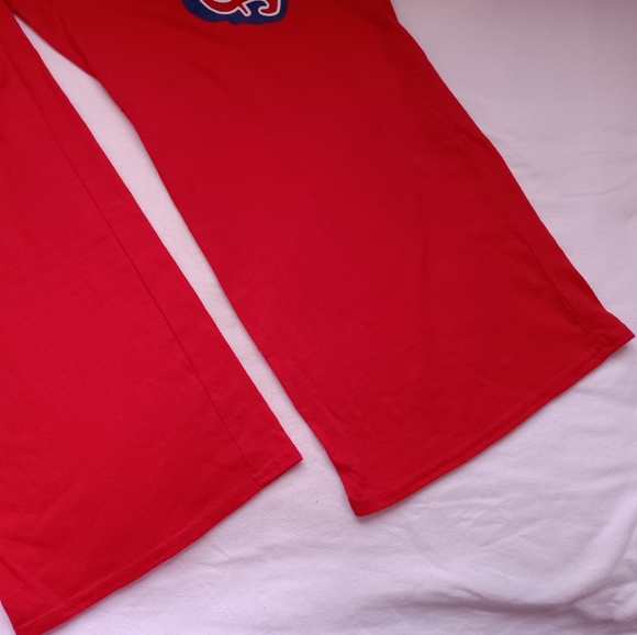 🆕NFL NY Giants Pajama Pants Womens Size Large Red & Blue - Picture 5 of 10